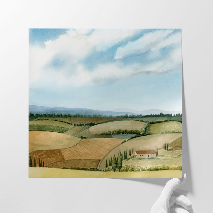 Tuscan Farmland II - Canvas Print Wall Art