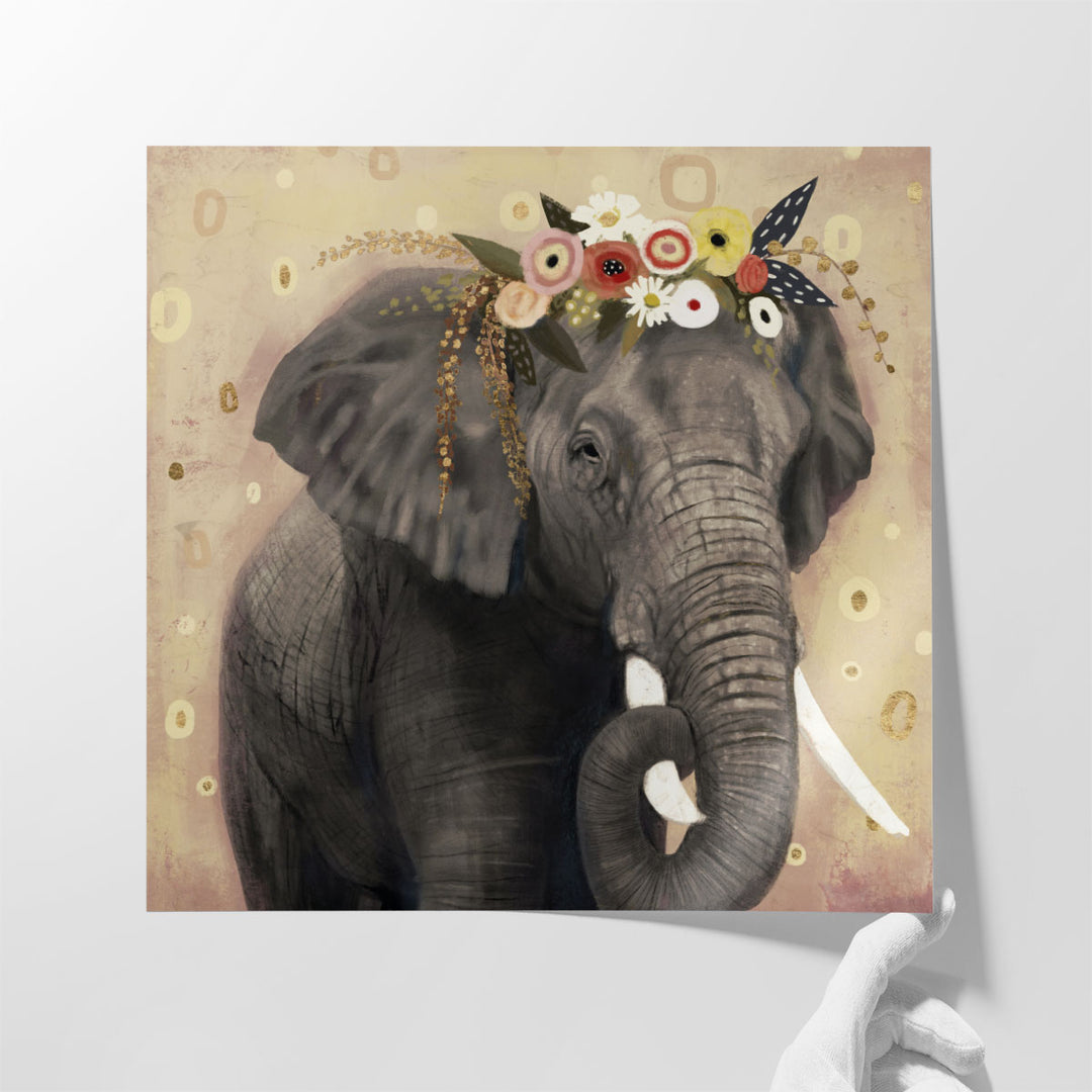 Klimt Elephant I - Canvas Print Wall Art