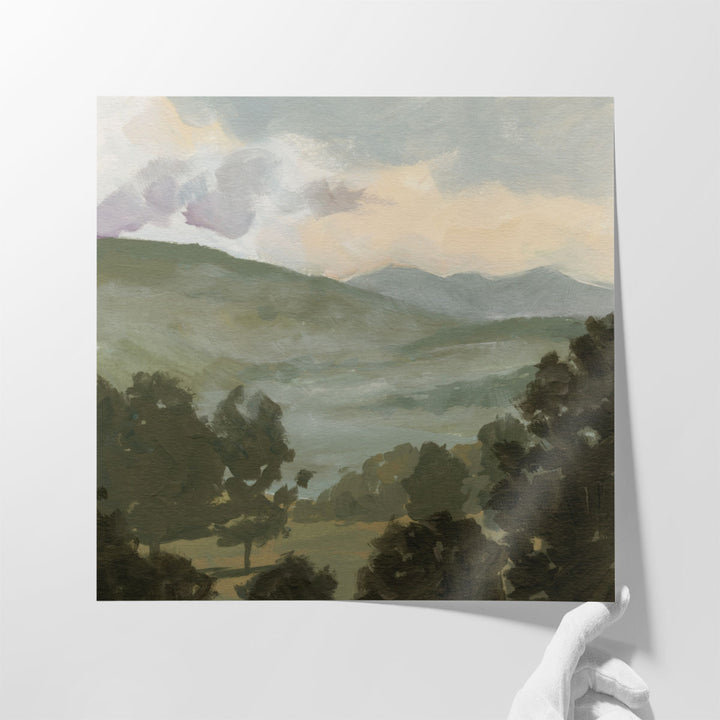 Valley Through The Trees I - Canvas Print Wall Art