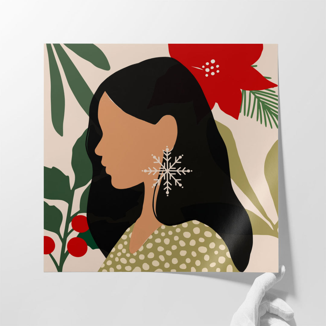 Christmas Earring II - Canvas Print Wall Art