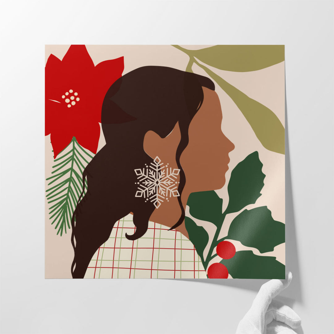 Christmas Earring III - Canvas Print Wall Art