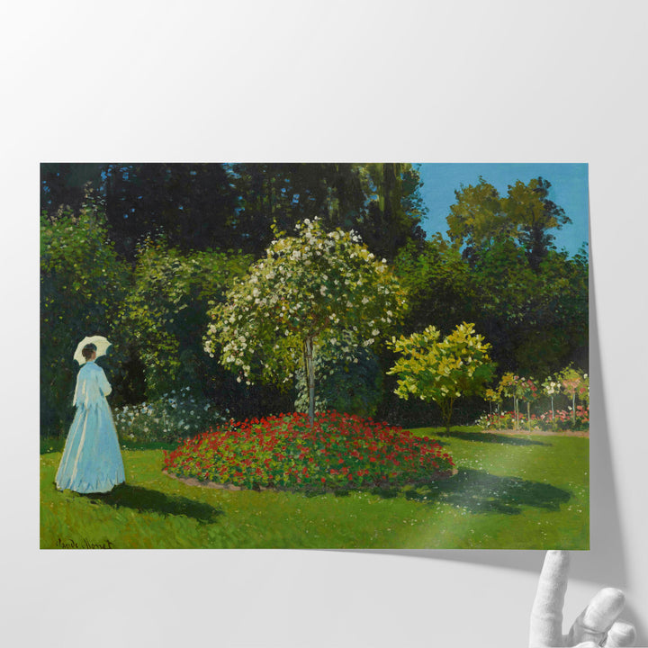 lady in the Garden,1867 - Canvas Print Wall Art