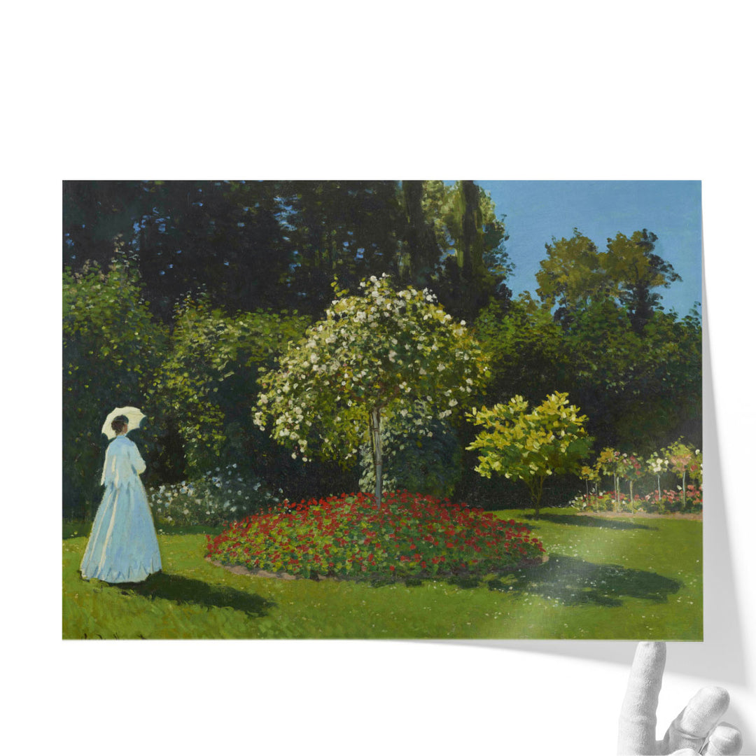 Lady in the Garden,1867 - Canvas Print Wall Art