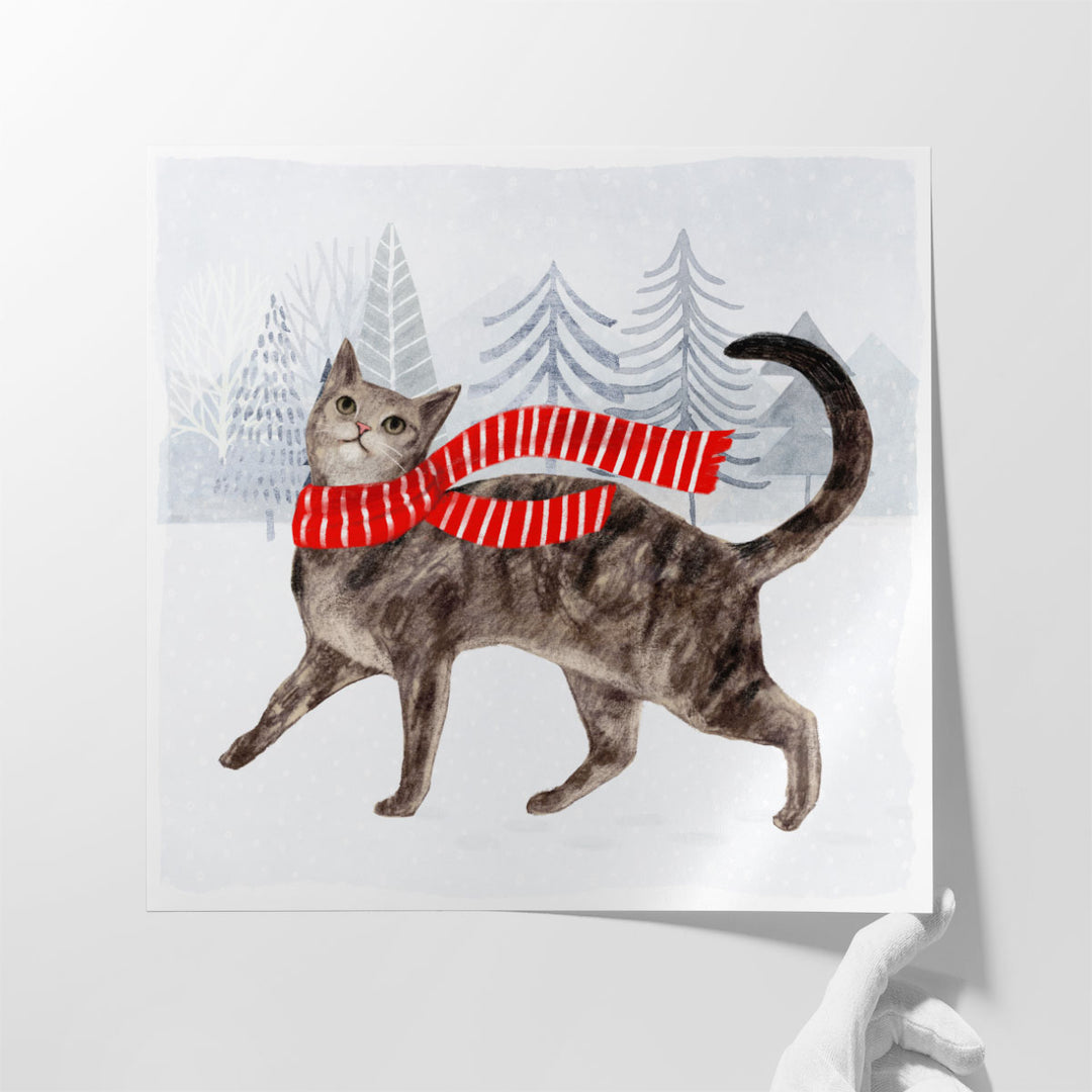 Christmas Cats & Dogs I - Canvas Print Wall Art