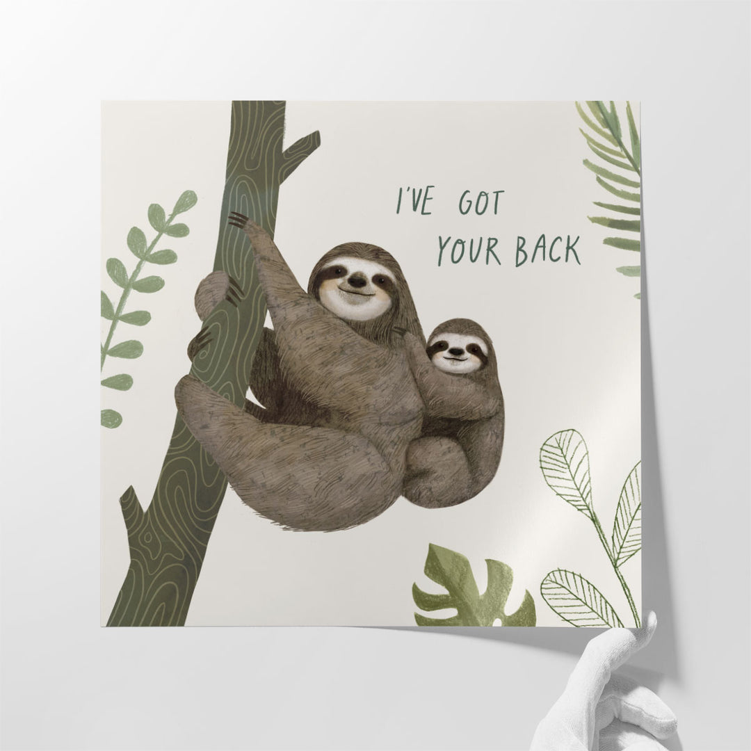 Sloth Sayings III - Canvas Print Wall Art