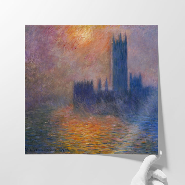 The Houses of Parliament, Sunset, 1904 - Canvas Print Wall Art