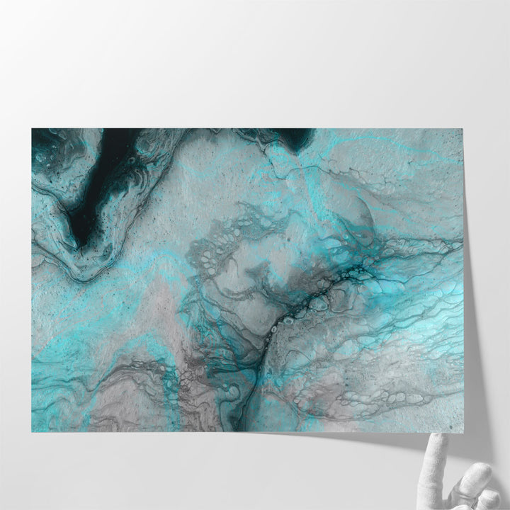 Blue Crevice - Canvas Print Wall Art