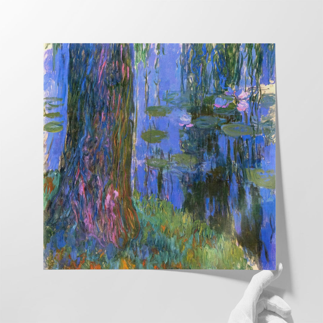 Weeping Willow and Water-Lily Pond, 1916 - 1919 - Canvas Print Wall Art