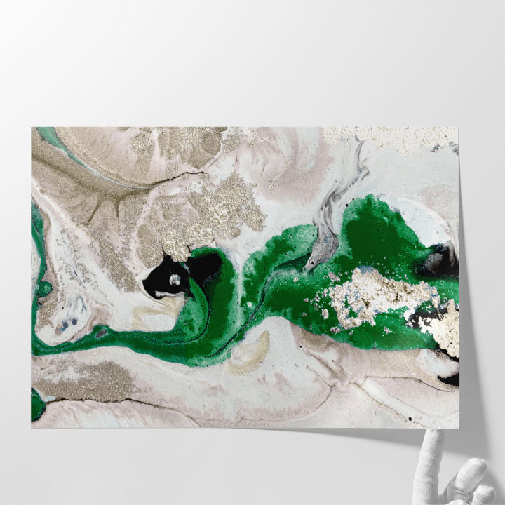 River Run Emerald - Canvas Print Wall Art