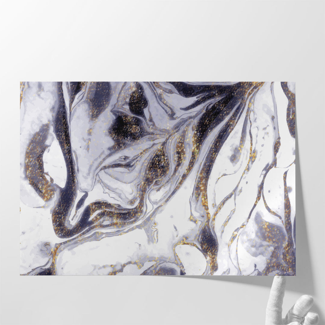 Amethyst Rivers Flow - Canvas Print Wall Art