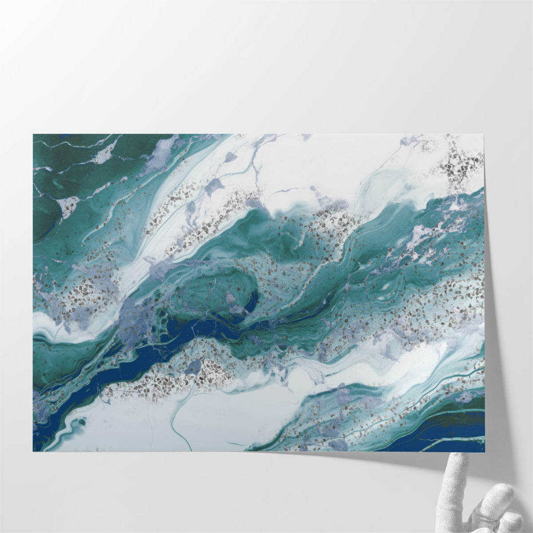 Rivers Of Blue - Canvas Print Wall Art