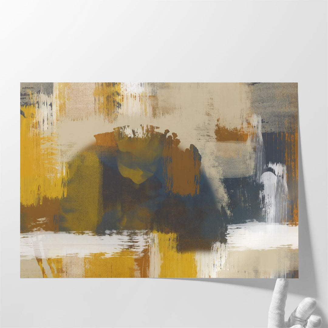 Distressed Sun Blaze 1 - Canvas Print Wall Art