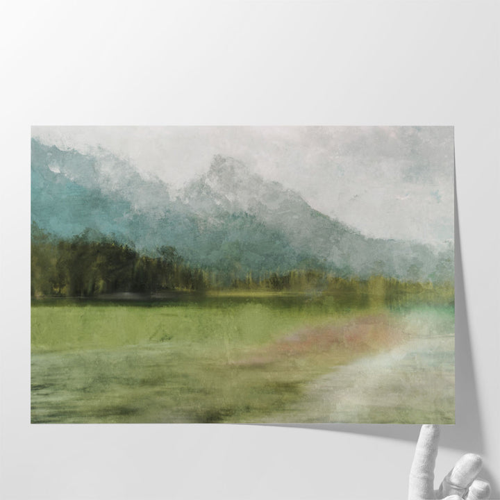 Distorted Lake - Canvas Print Wall Art