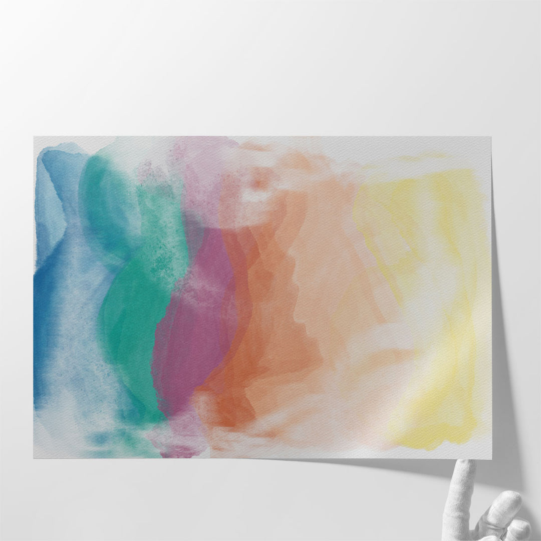 Vivid Abstract Wash 1 - Canvas Print Wall Art