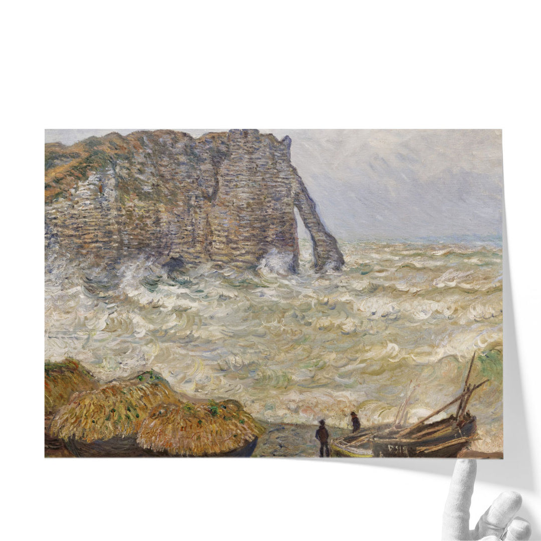 Stormy Sea in Etretat, 1883 - Canvas Print Wall Art