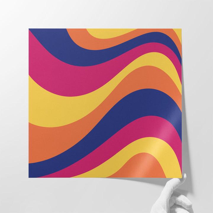 Groovy Waves - Canvas Print Wall Art