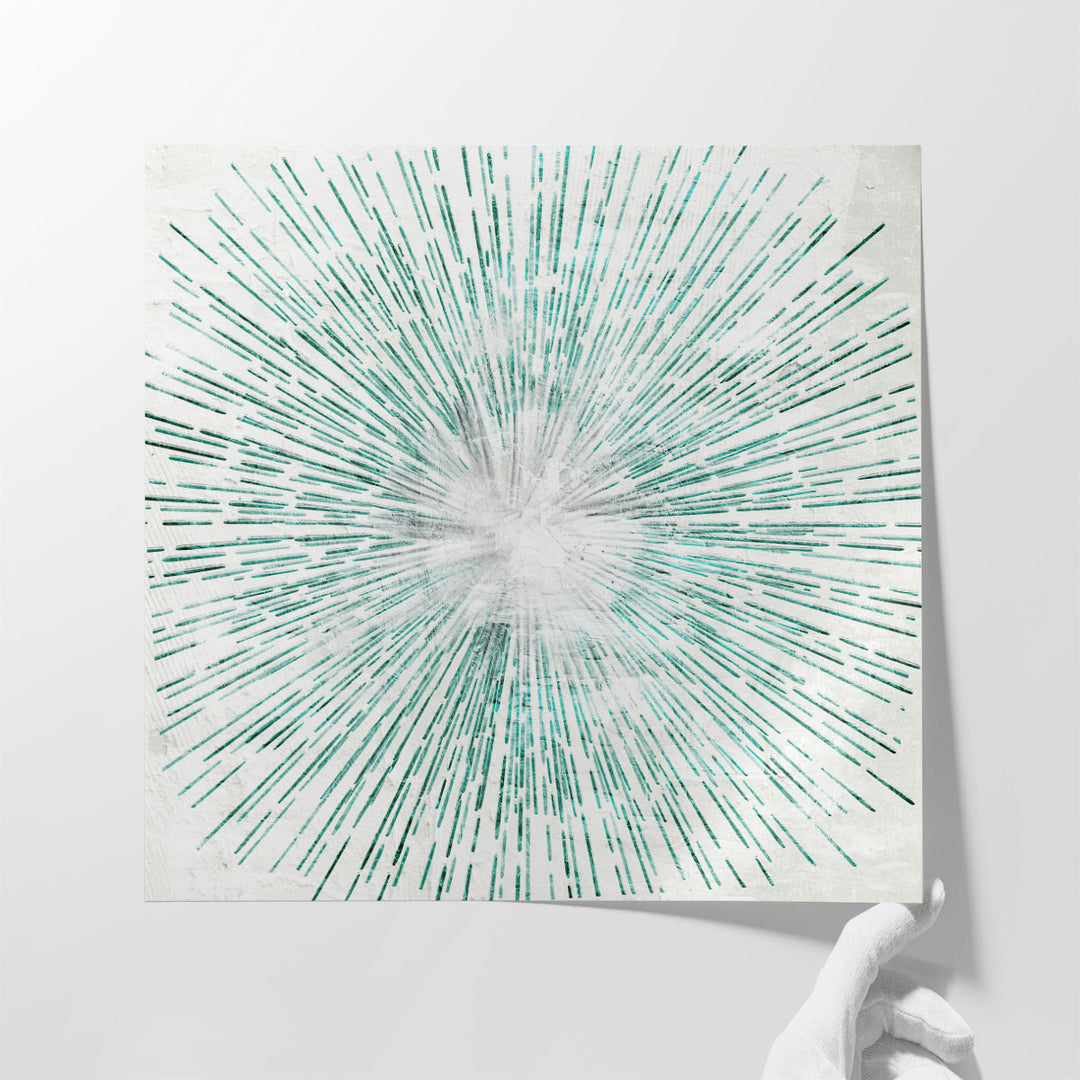 Emerald Burst - Canvas Print Wall Art