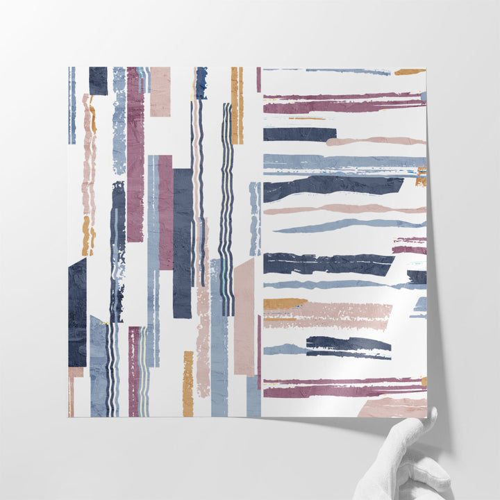 Squared Stripes 1 - Canvas Print Wall Art