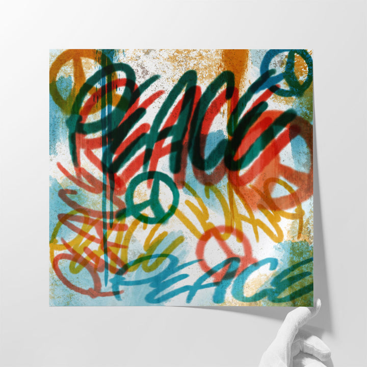 Peace Graffiti - Canvas Print Wall Art