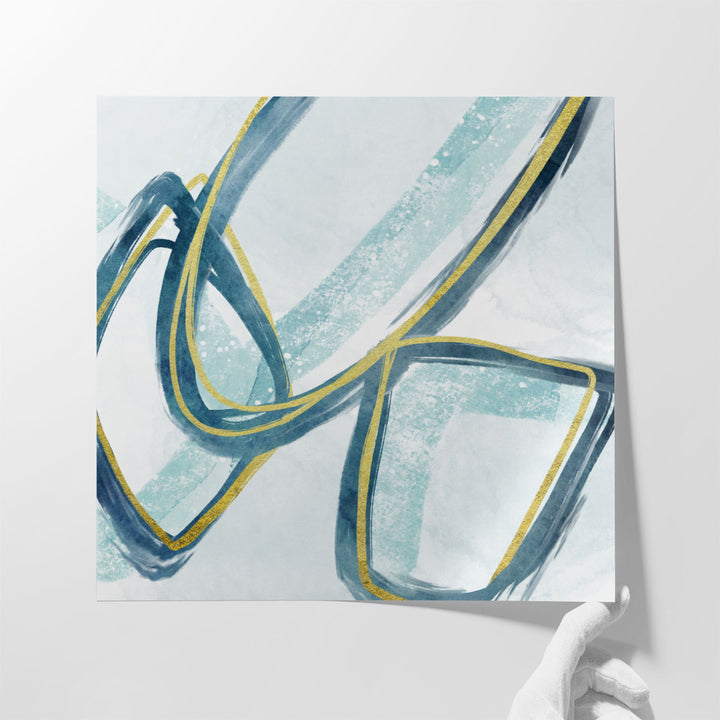 Geometric Collision 1 - Canvas Print Wall Art