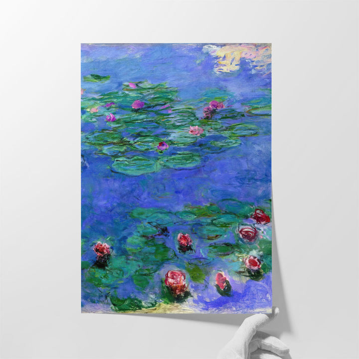 Water Lilies Red, 1914 - 1919 - Canvas Print Wall Art