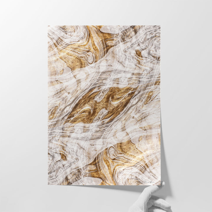 Organic Pour 2 - Canvas Print Wall Art