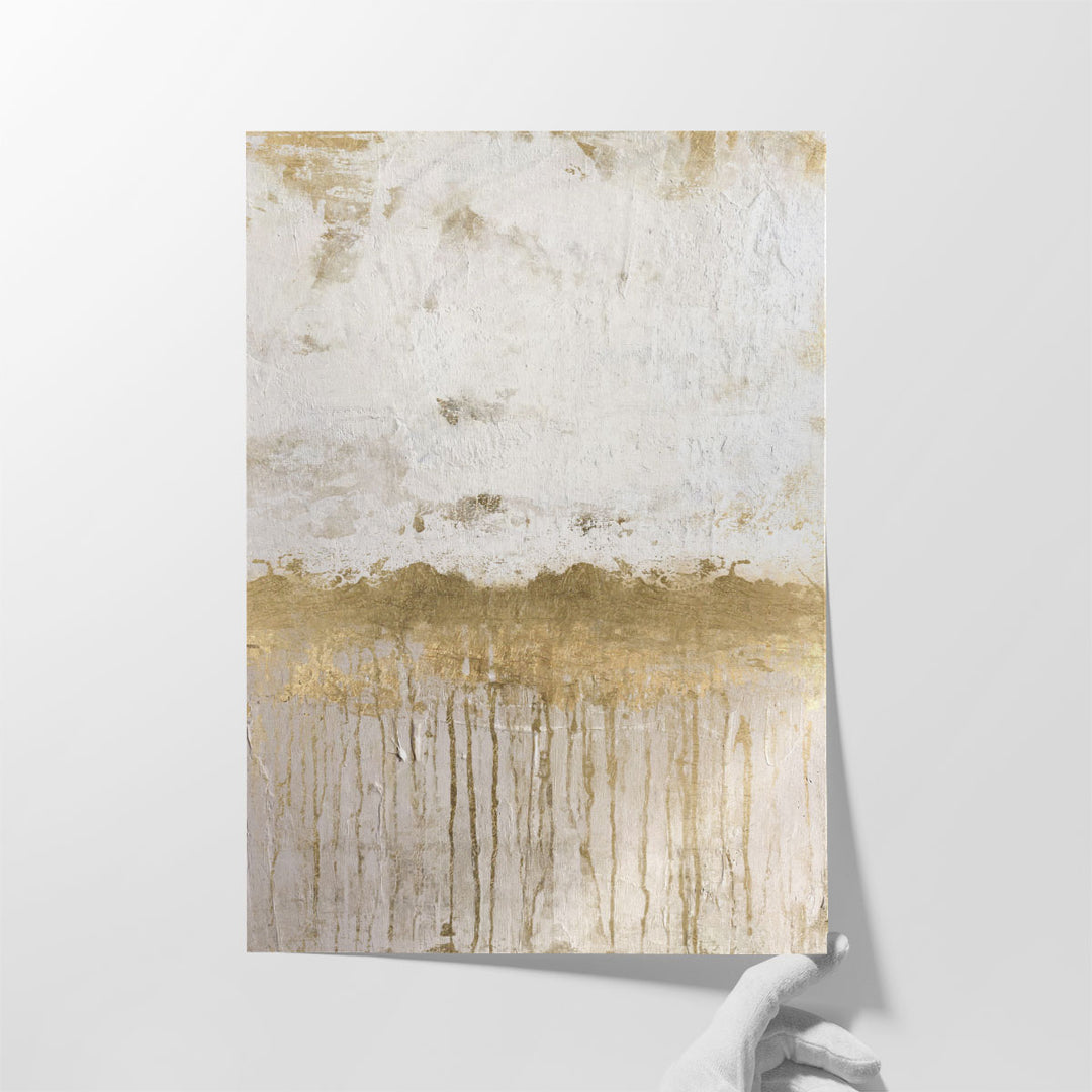 Metallic Spill 1 - Canvas Print Wall Art