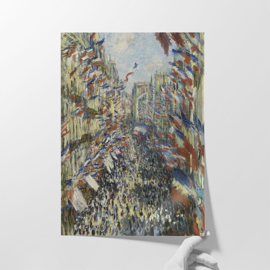 The Rue Montorgueil in Paris, 1878 - Canvas Print Wall Art