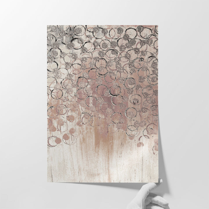 Blush Drops 1 - Canvas Print Wall Art