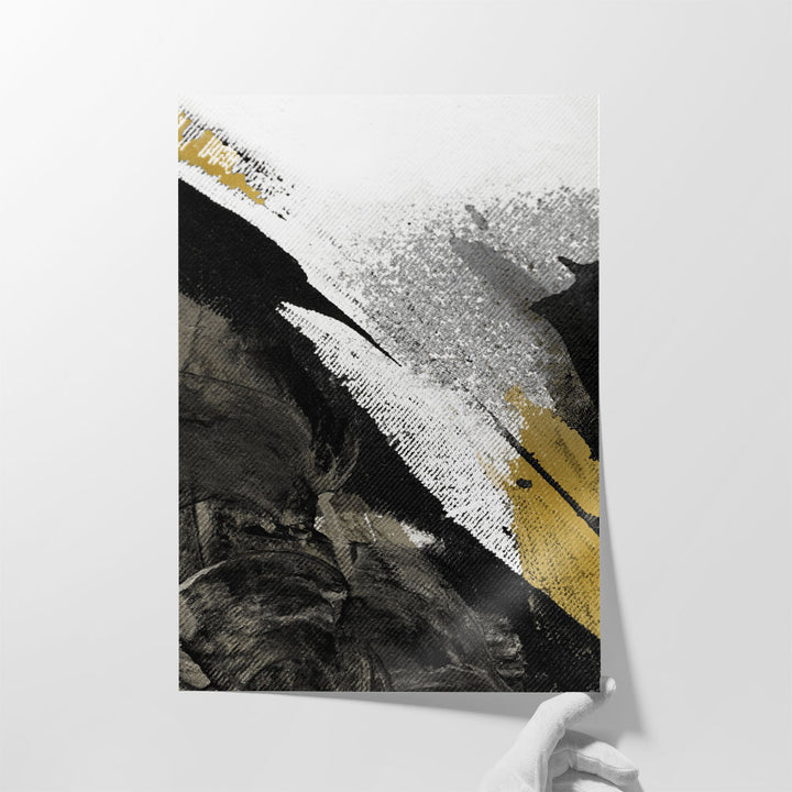 Black Strokes 1 - Canvas Print Wall Art