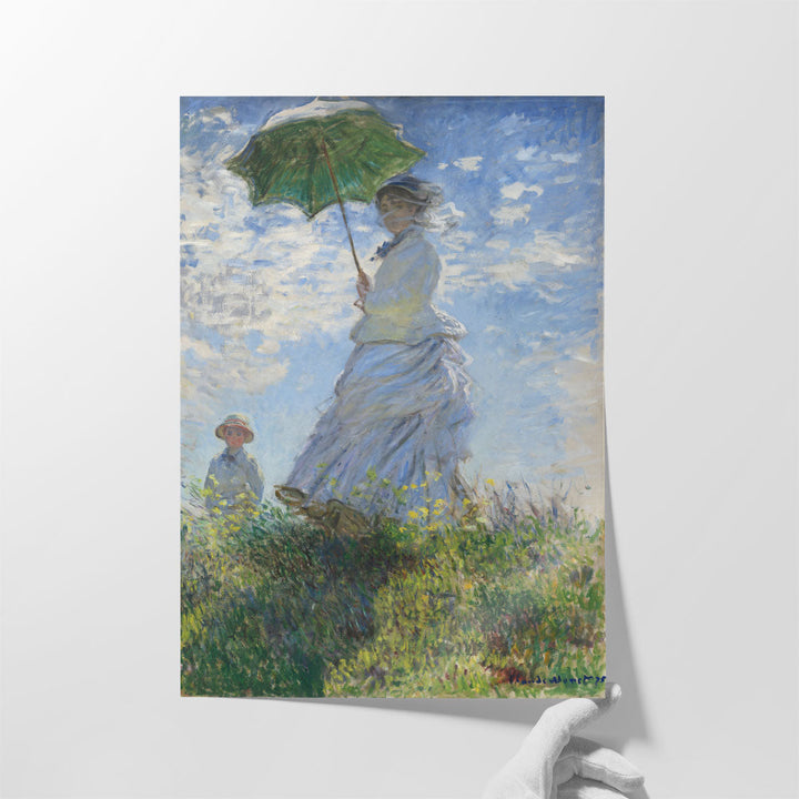 Madame Monet and Her Son, 1875 - Canvas Print Wall Art