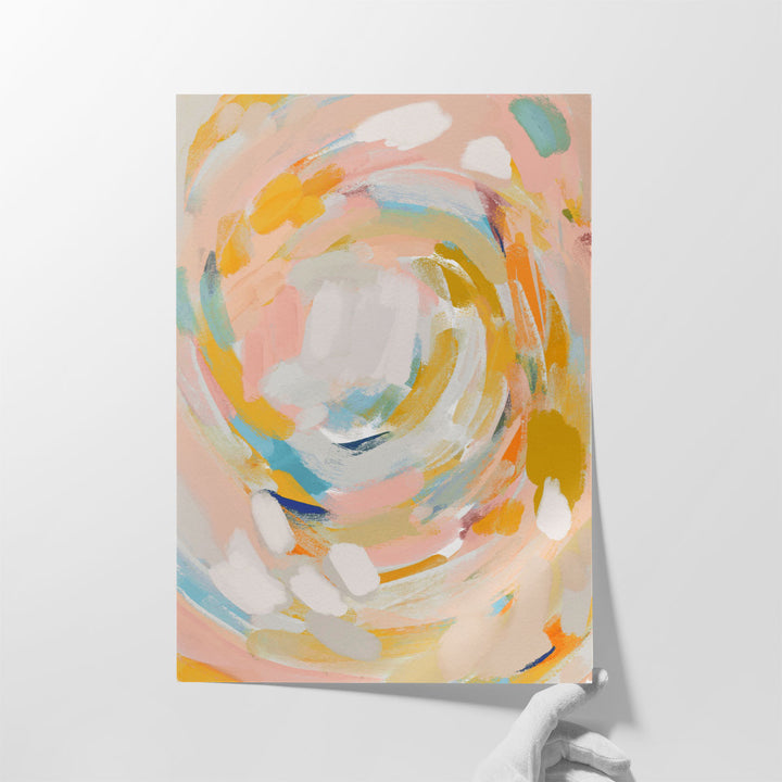 Abstract Energy Bright - Canvas Print Wall Art