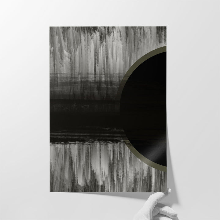 Neutral Abstract Black - Canvas Print Wall Art