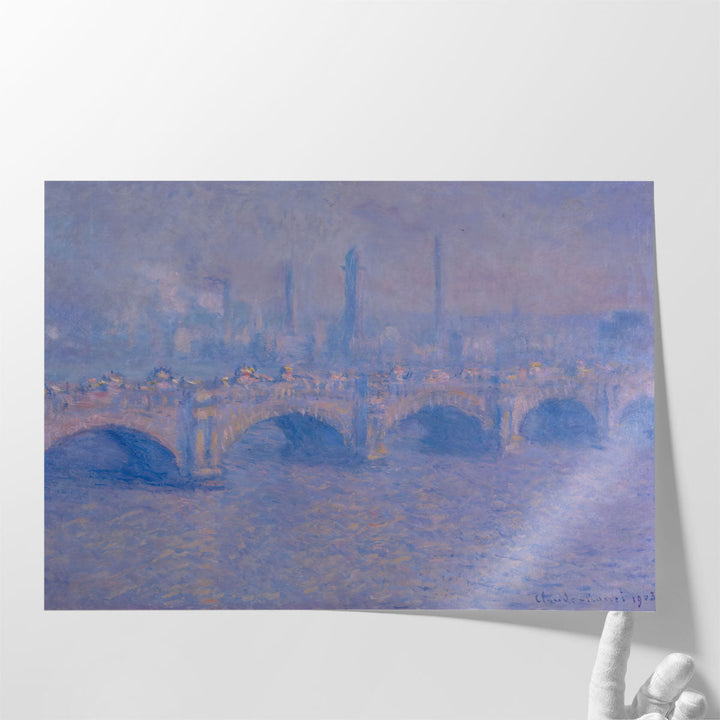 Waterloo Bridge, Sunlight Effect, 1903 - Canvas Print Wall Art