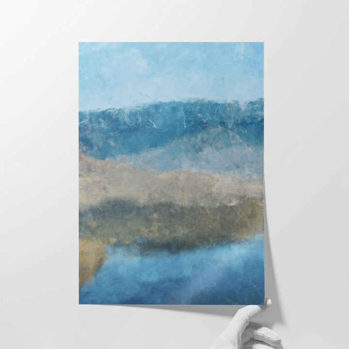 Distorted Mountains - Canvas Print Wall Art