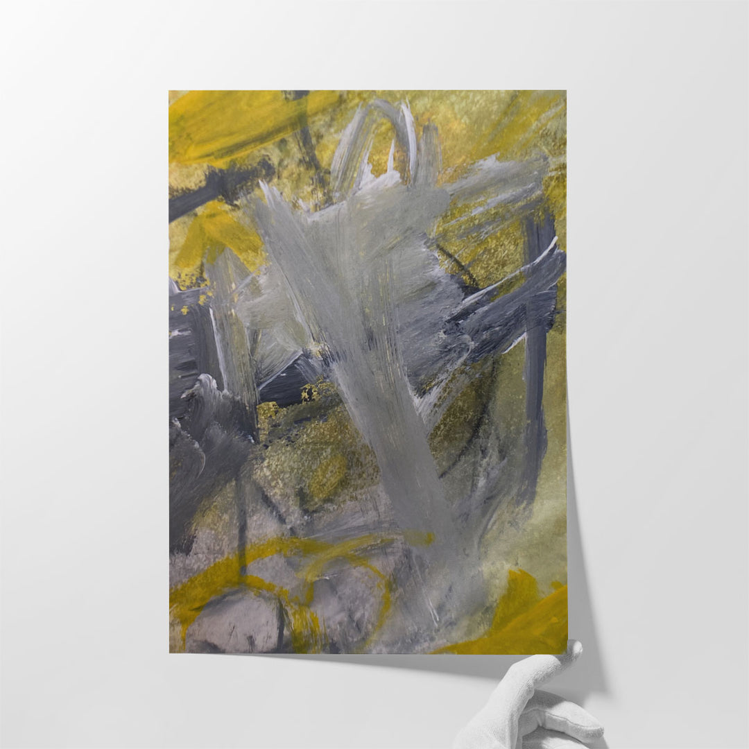 Lit Strokes 1 - Canvas Print Wall Art