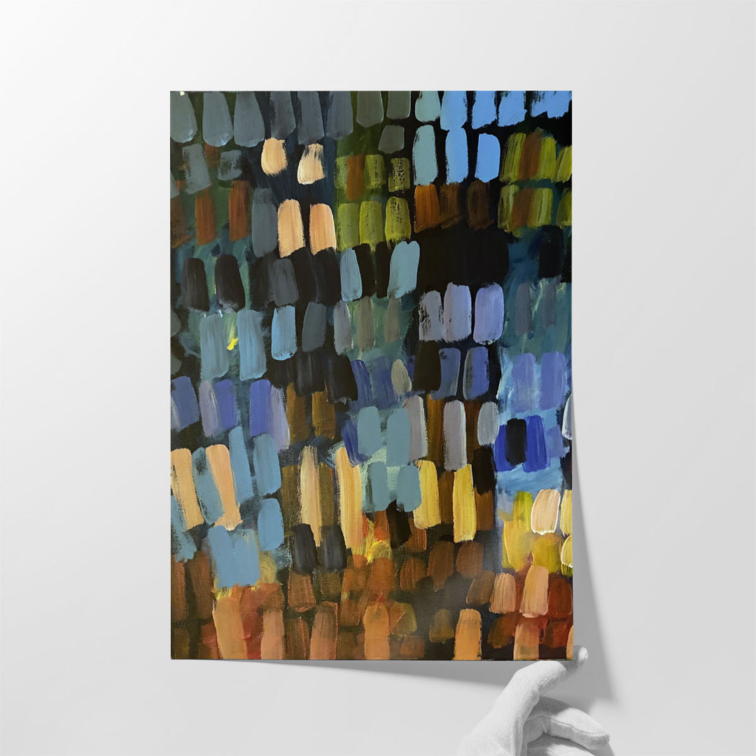 Color Strokes - Canvas Print Wall Art