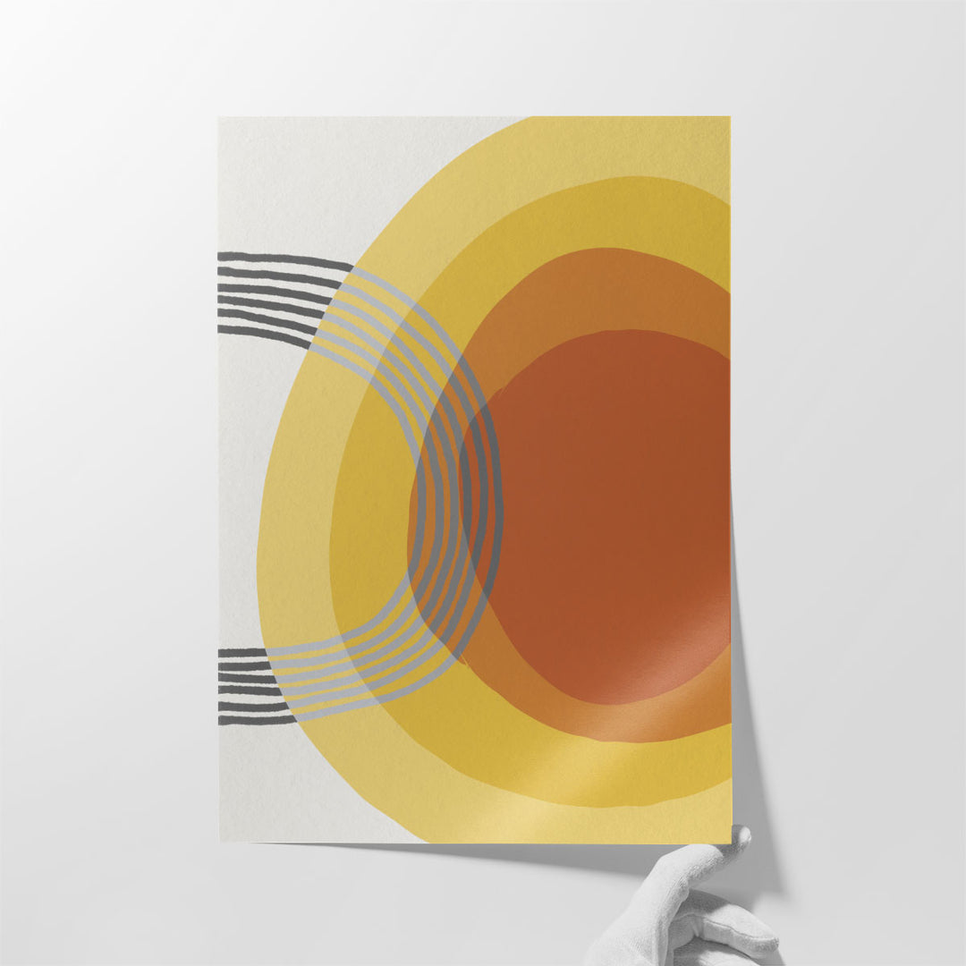 Mid Century Brights 16 - Canvas Print Wall Art