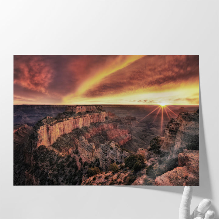 Canyon Sunset IV - Canvas Print Wall Art