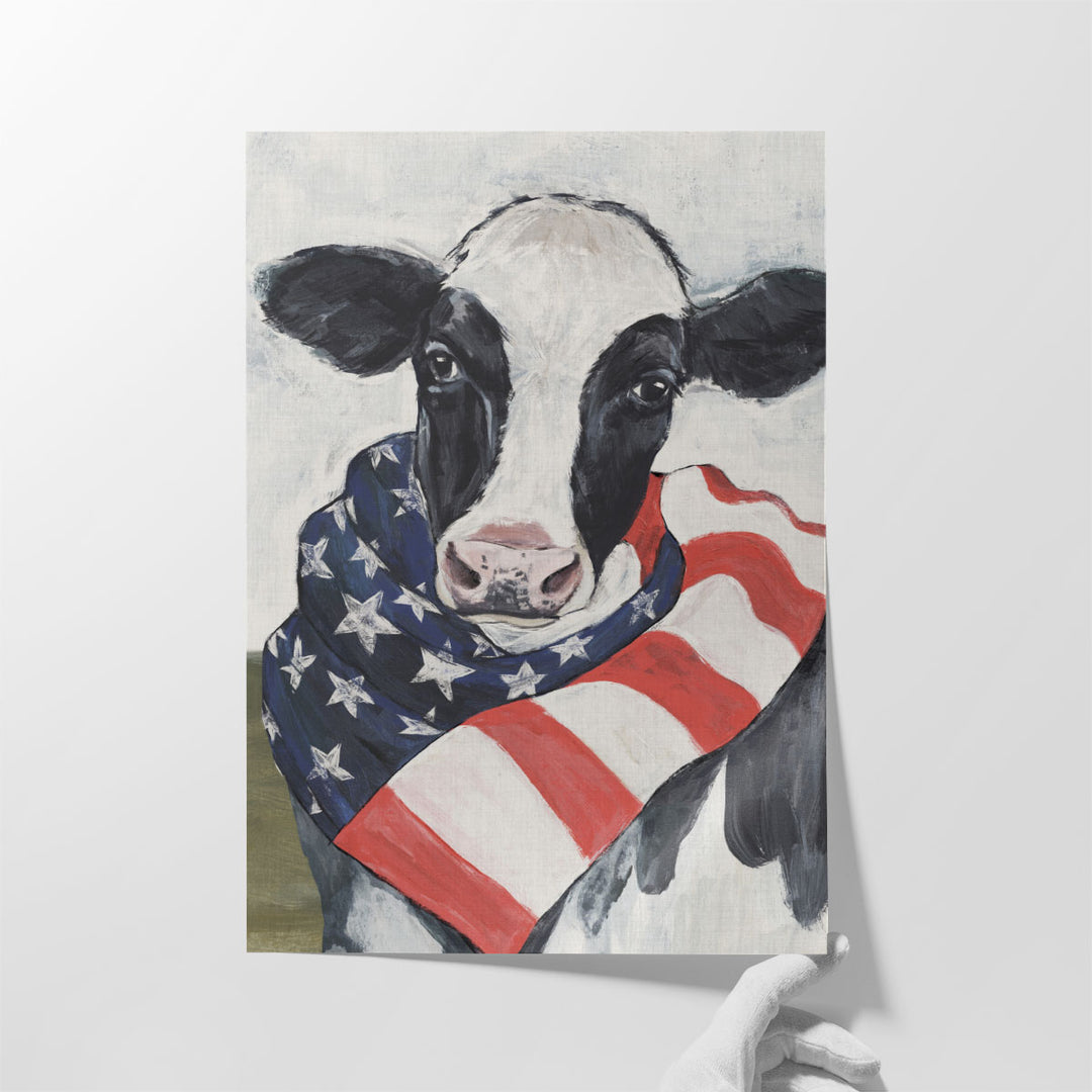 American Cow I - Canvas Print Wall Art