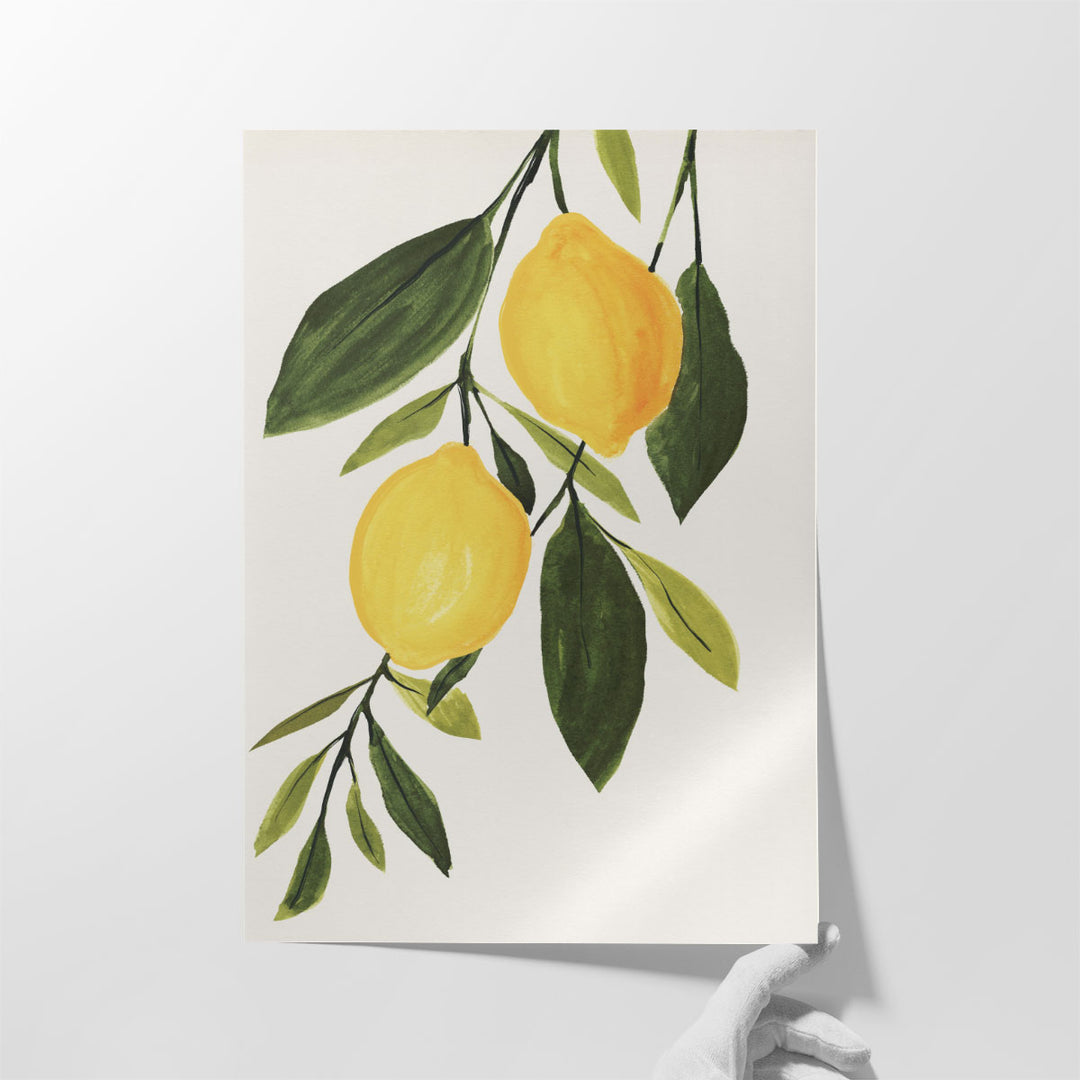 Lemon Branch I - Canvas Print Wall Art