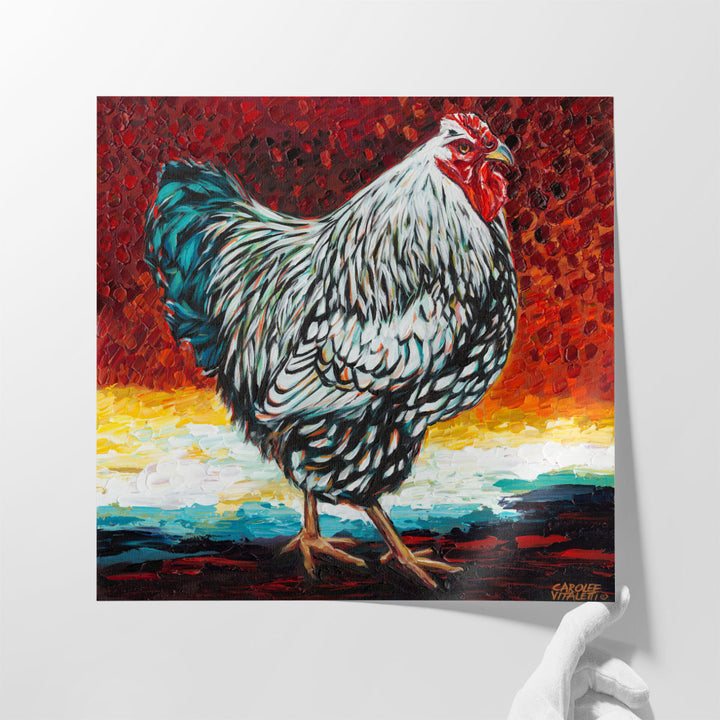 Fancy Chicken I - Canvas Print Wall Art