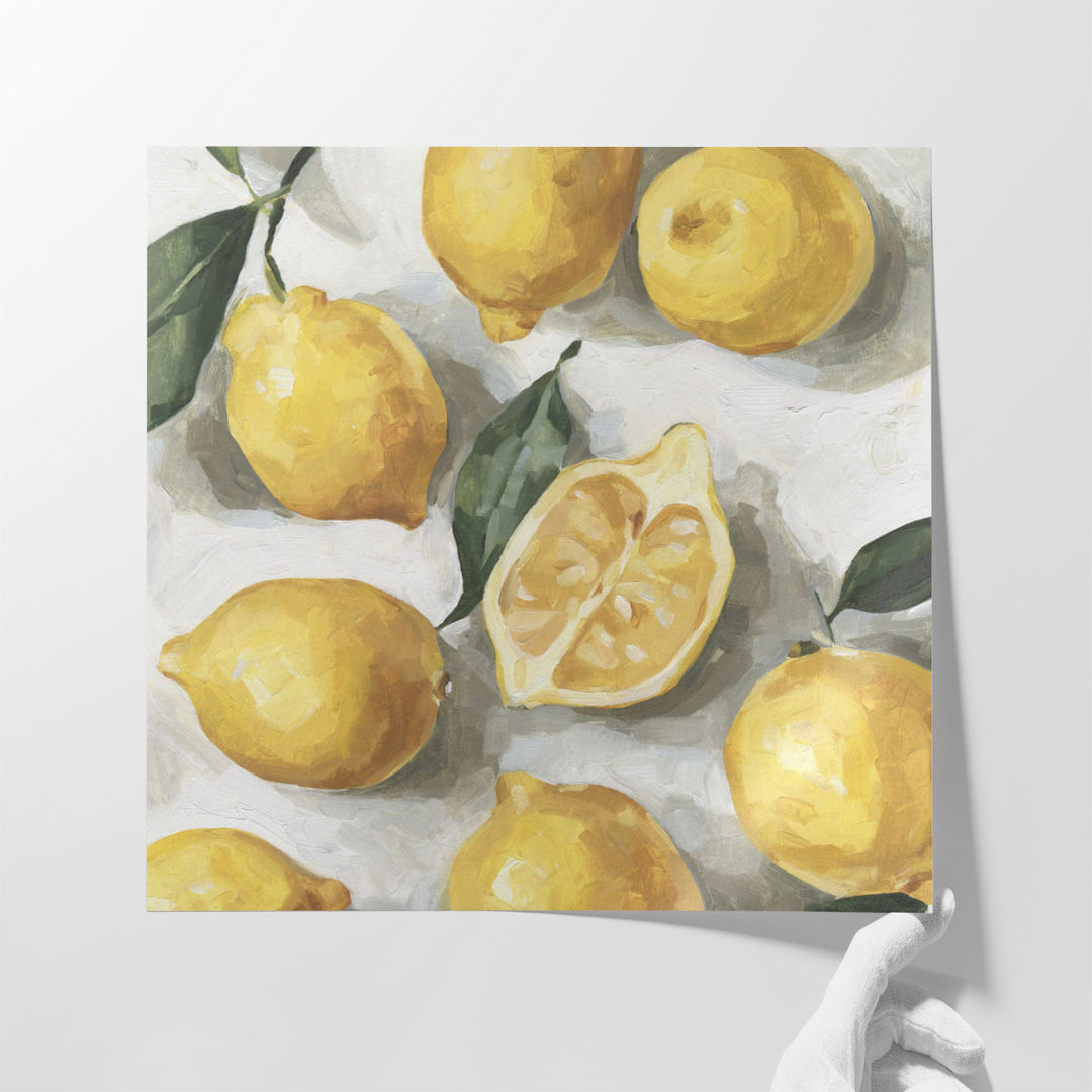 Fresh Lemons I - Canvas Print Wall Art