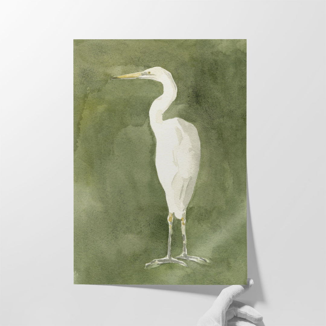 Emerald Heron IV - Canvas Print Wall Art