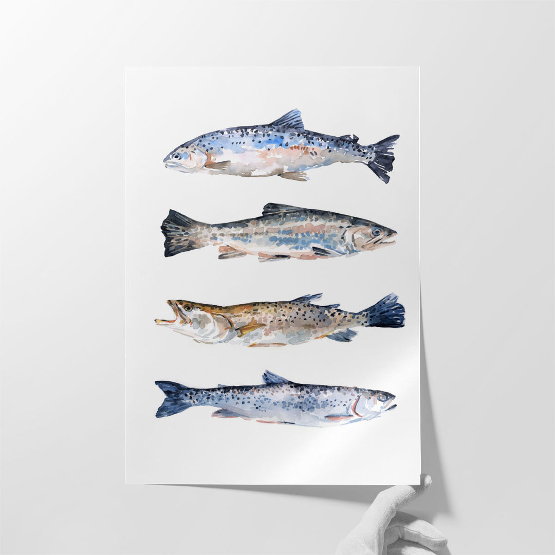 Stacked Trout II - Canvas Print Wall Art