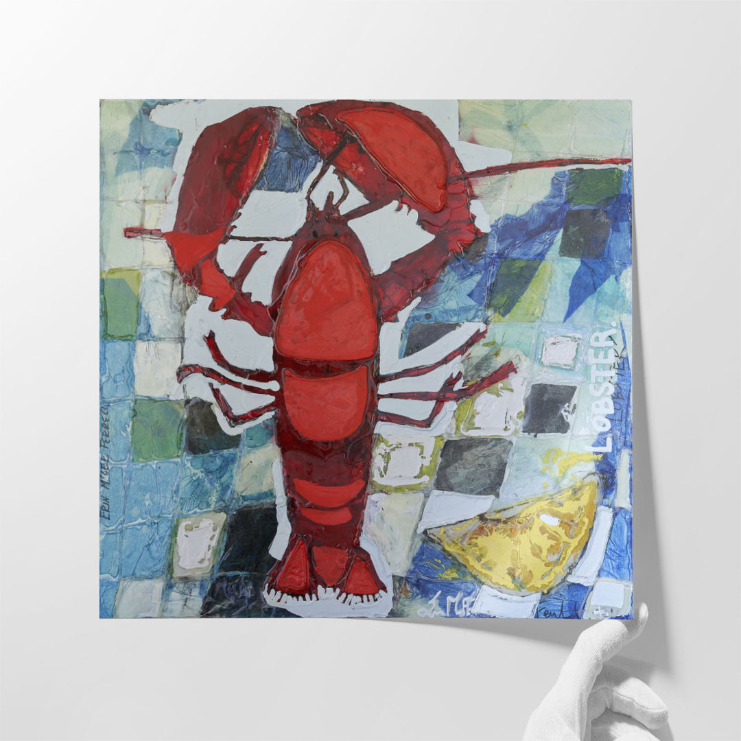 Brilliant Maine Lobster IV - Canvas Print Wall Art