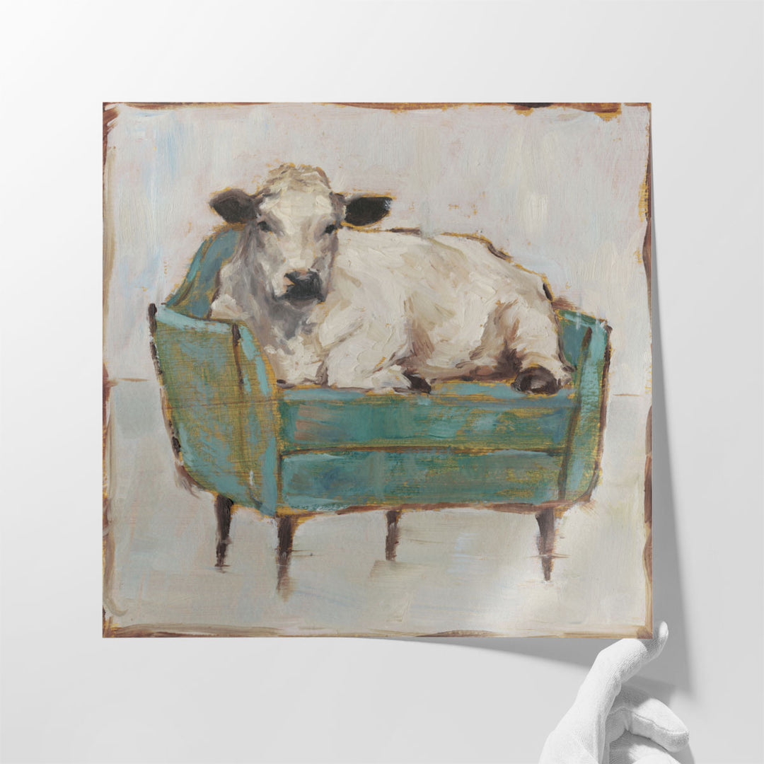 Moo-ving In I - Canvas Print Wall Art