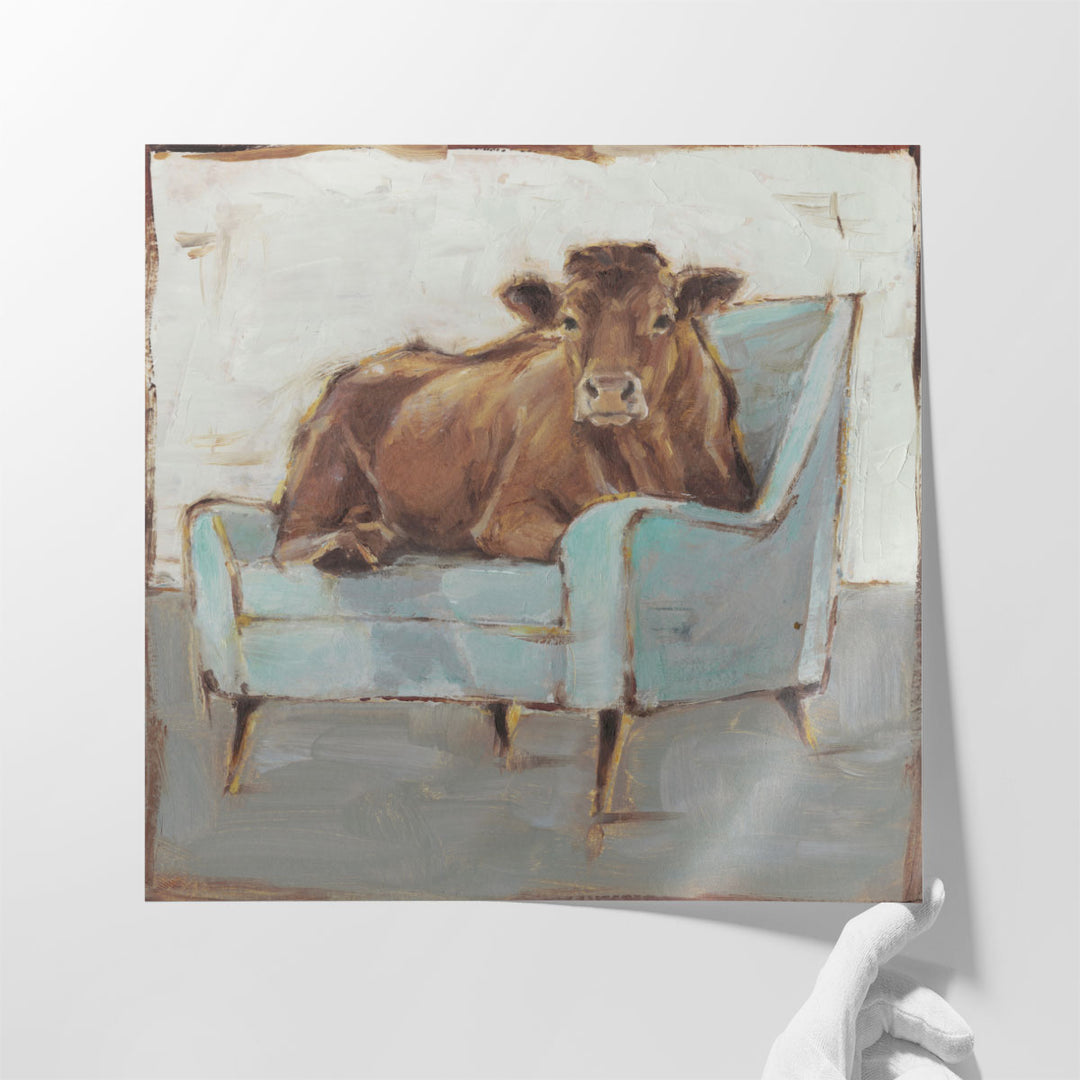 Moo-ving In IV - Canvas Print Wall Art