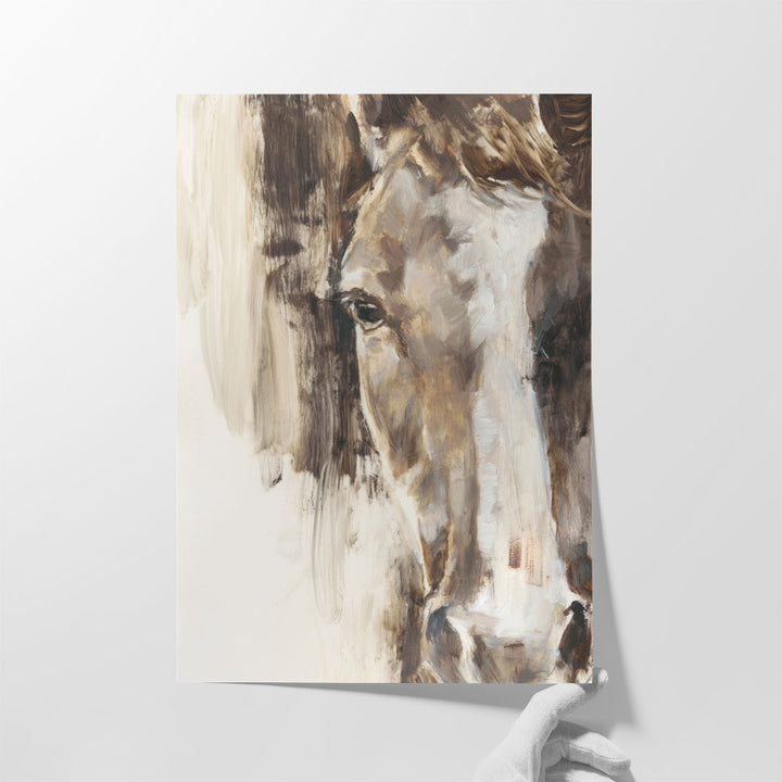 Cropped Equine Study I - Canvas Print Wall Art