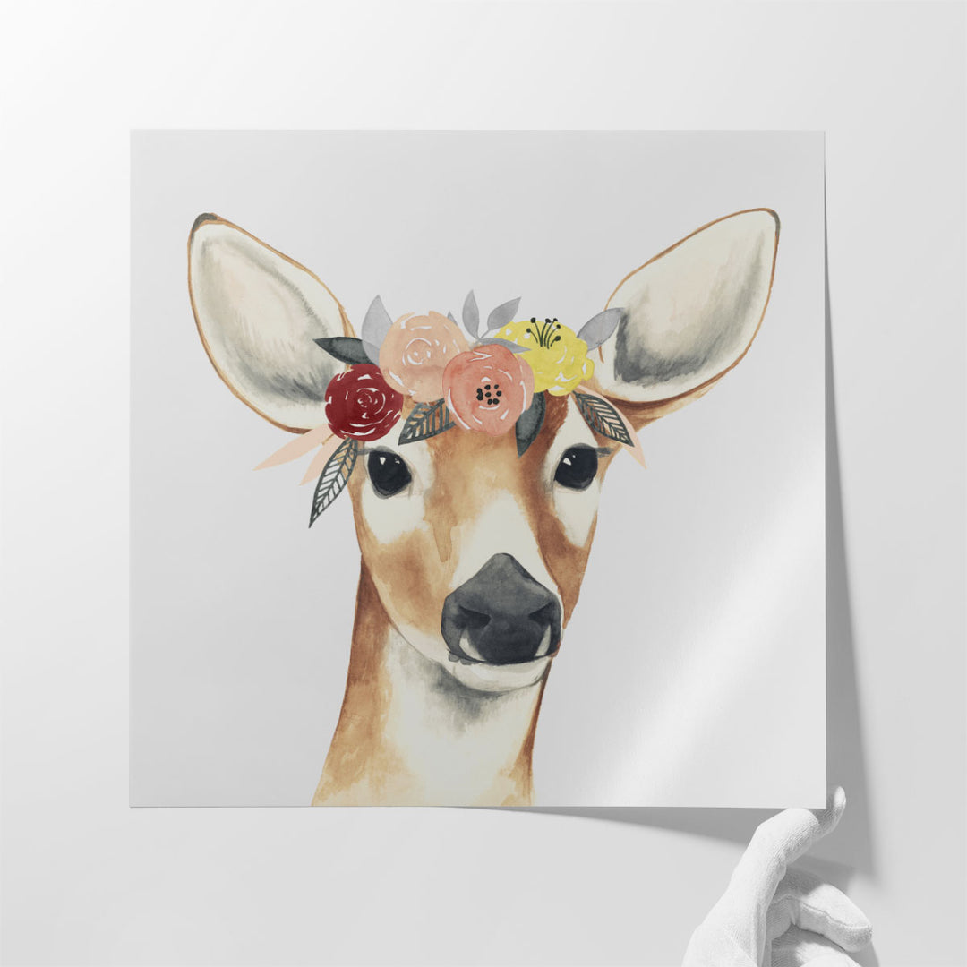 Flower Crown Forester I - Canvas Print Wall Art